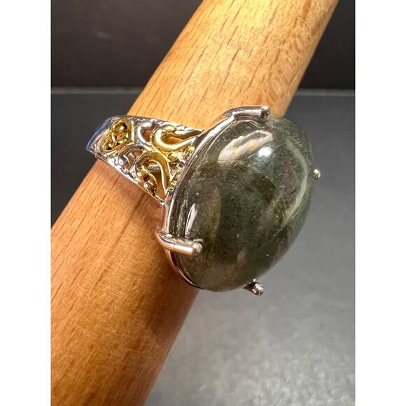 NEW Karis labradorite two toned ring size 9 - Picture 12 of 15